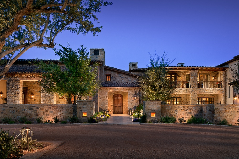 Member property — bespoke desert residence at twilight